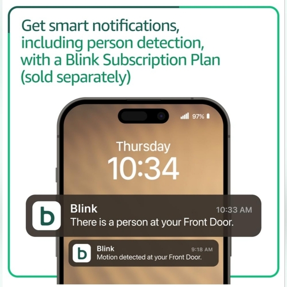 Blink Video Doorbell 2nd Generation– Head-to-toe HD view - Picture 4 of 9
